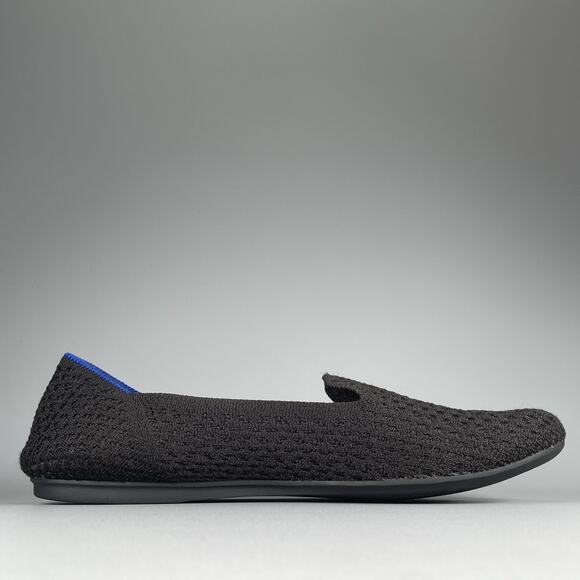 Rothy’s The Flat Women's Size 8.5 Black Knit Slip On Round Toe Casual Loafer GUC - Picture 7 of 8